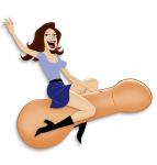 Bachelorette Party Captain Pecker 6 Foot Blow Up Penis Doll